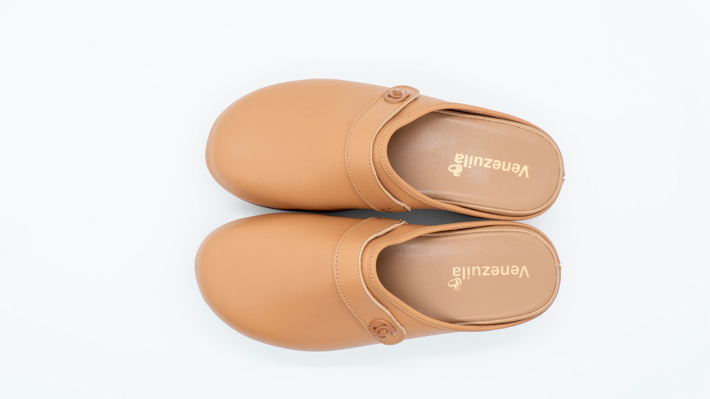 Sabot Confort Femme Camel