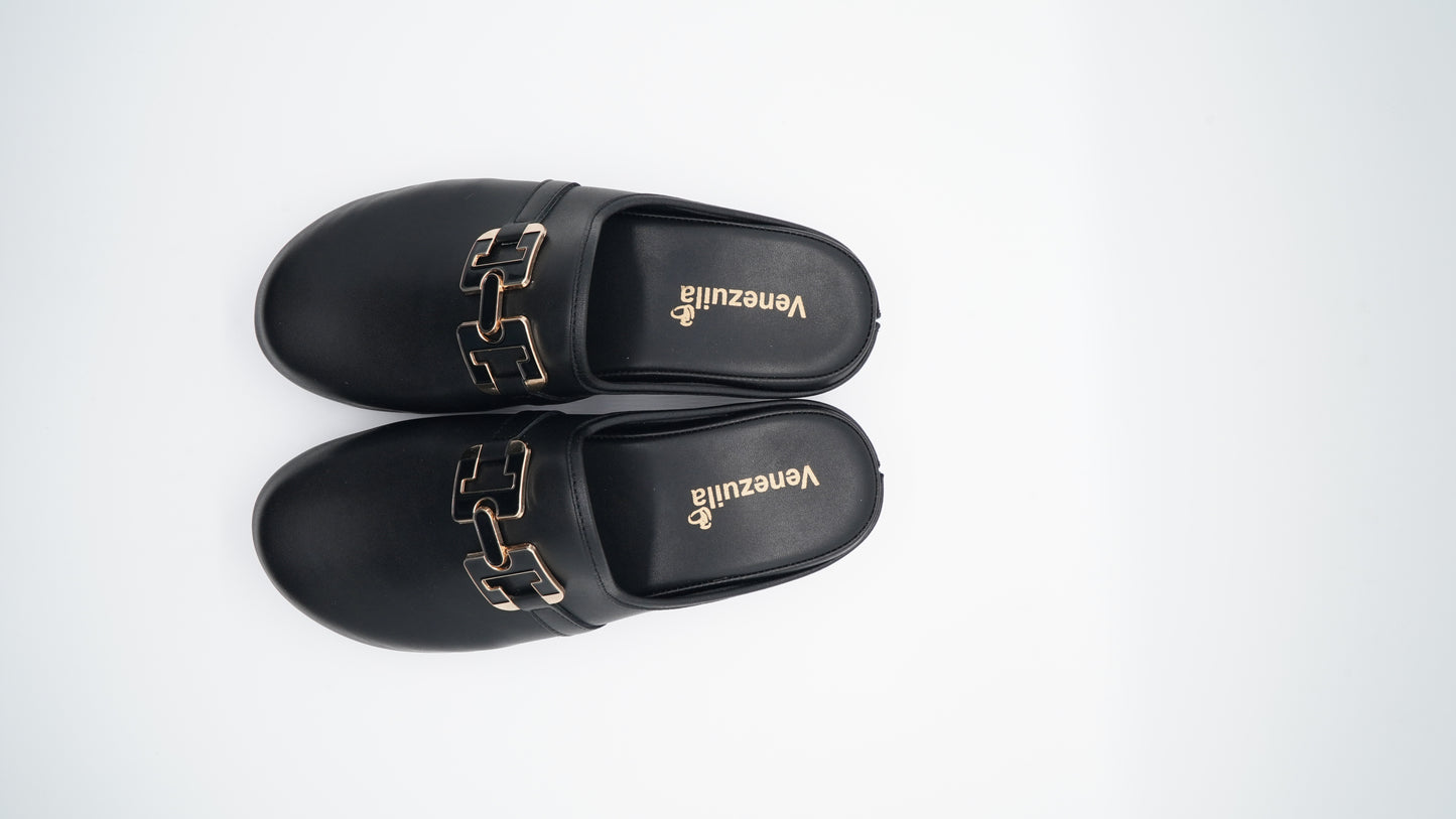 Sabot Elégant Femme Noir (Mat)