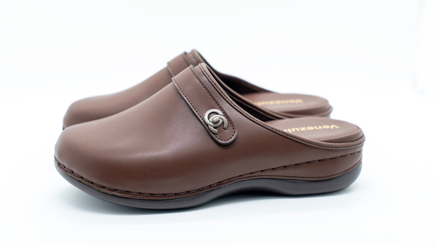 Sabot Confort Femme Maron