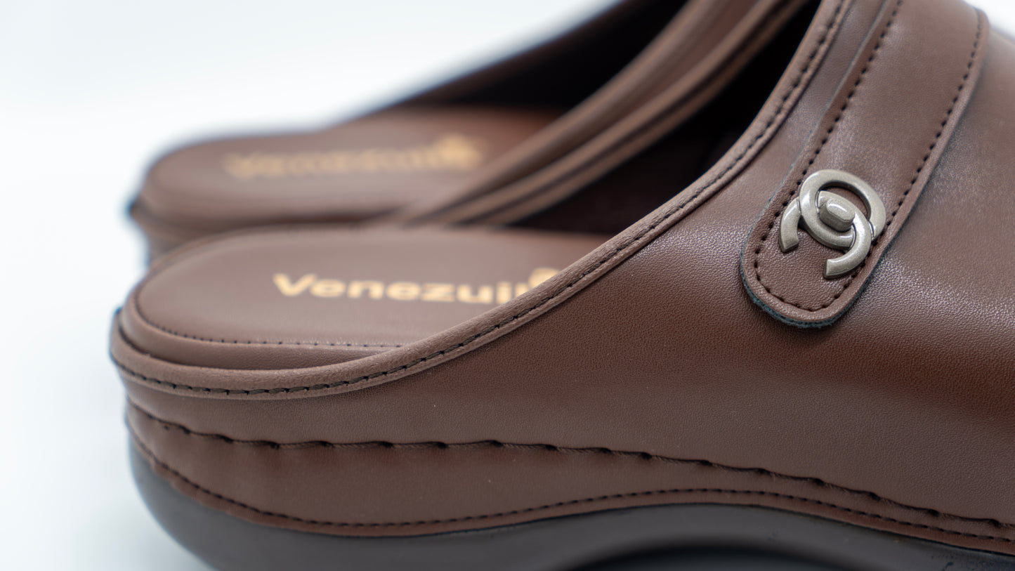 Sabot Confort Femme Maron