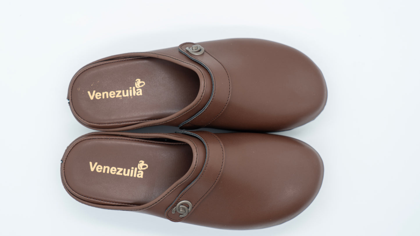 Sabot Confort Femme Maron