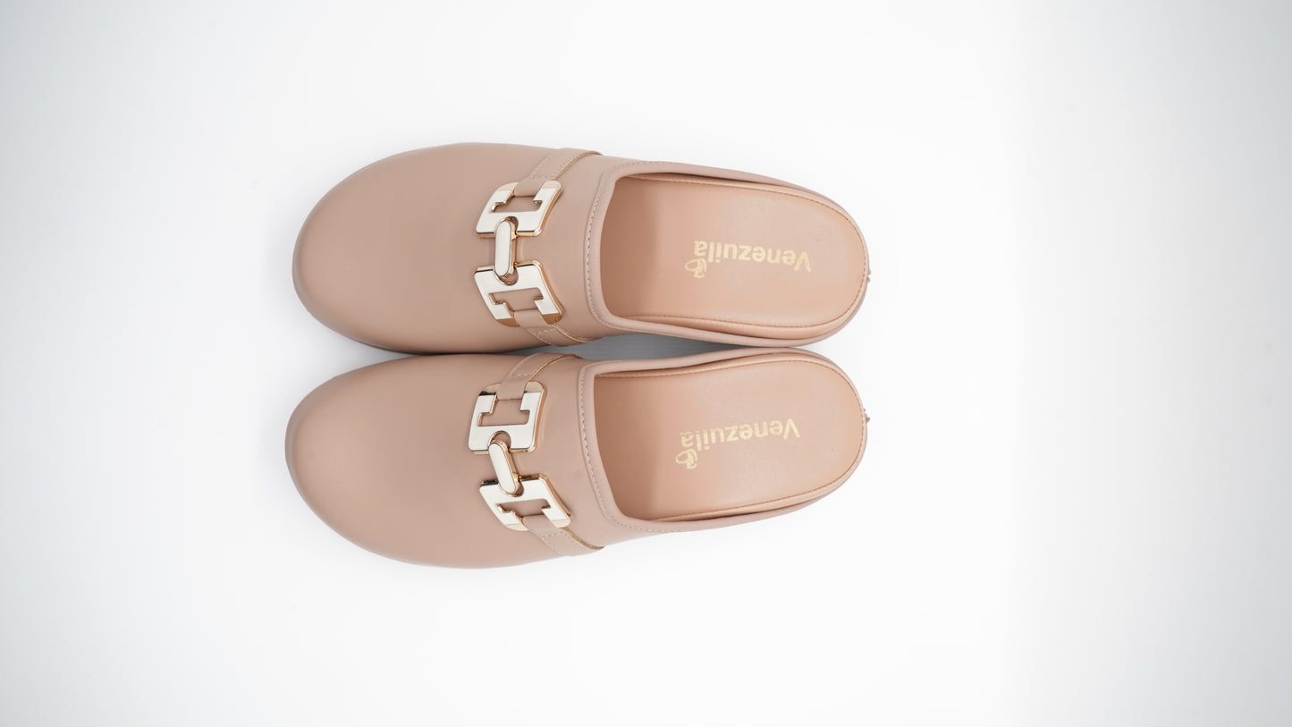 Sabot Elégant Femme Beige (Mat)