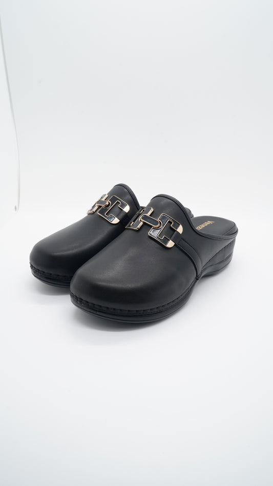 Sabot Elégant Femme Noir (Mat)